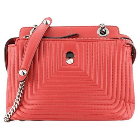 fendi dotcom click leather shoulder bag|fendi bags prices list.